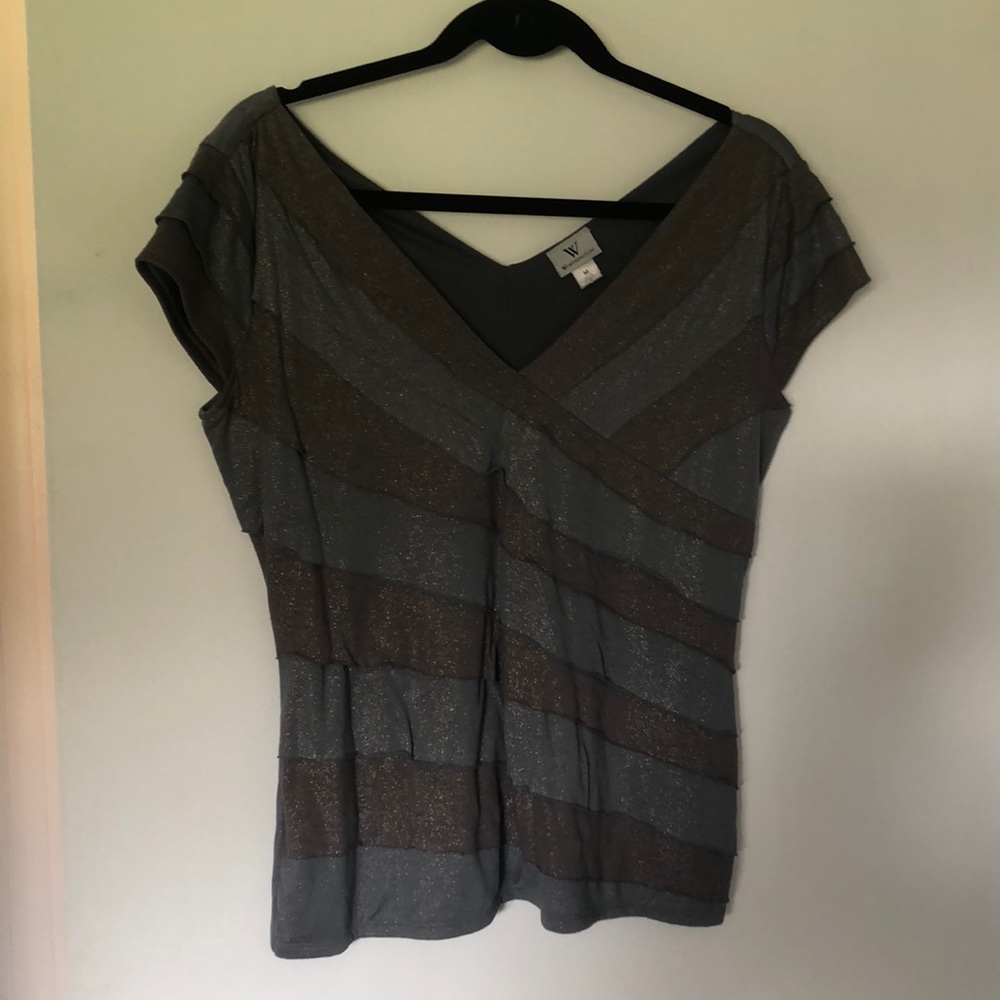 Sparkly v cut t shirt